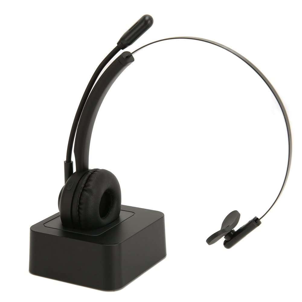 Sanpyl Telephone Headset, Single Ear Business Headset 5.0 Padded Ear Cushion for Laptops