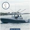 Five Oceans Marine VHF Antenna Mount, Folding Antenna Mount with Adjustable Ratchet, Fits All Standard 1-inch Marine Antennas, White Nylon - FO4766 view 3