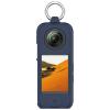 2 Pack Protective Case for Insta360 X4 Panoramic Action Camera, Silicone All-Round Cover - Black Portability Protective case Come with Spring Buckle Outdoor Sports Carabiners (2pcs Blue) view 3