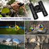 TrekTonic Compact 10x25 High Powered Binoculars For Adults and Kids, Portable with Neck Strap, Birdwatching, Outdoor Activities view 2
