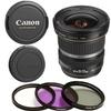 Canon EF-S 10-22mm f/3.5-4.5 USM Lens (New, White Box) with 3 Piece Filter Kit (Ultra Violet/Circular Polarized/Fluorescent) (Renewed) view 1