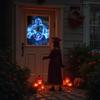 HoliScapes USB Projector Kit - AtmosFx Phantasms USB + Projector + 5.5' x 9' Large Gray Holographic Screen for Halloween Projection view 2