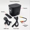 HoliScapes USB Projector Kit - AtmosFx Phantasms USB + Projector + 5.5' x 9' Large Gray Holographic Screen for Halloween Projection view 3