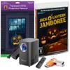 HoliScapes USB Projector Kit - AtmosFX Jack-O-Lantern Jamboree USB + Projector + 48" x 72" Large White Holographic Screen for Halloween Projection view 1