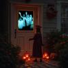 AtmosFX Boo Crew USB + 48" x 72" Window White Holographic Screen for Halloween Projection view 3
