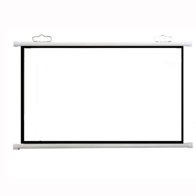 ZYXQQJ 30" 40" 50" 60" 70" Projector Screen HD Home Theater Projector Movie Screen Manual Pull Down Projection Screen, Public Display Screen(4:3,40inch)
