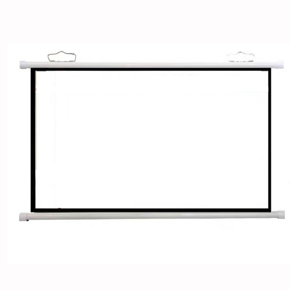 ZYXQQJ 30" 40" 50" 60" 70" Projector Screen HD Home Theater Projector Movie Screen Manual Pull Down Projection Screen, Public Display Screen(4:3,40inch)