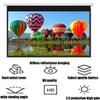 ZYXQQJ Projector Screen Manual Pull Down HD Projection Screen 50" 60" 72" Indoor Outdoor Movie Screen for Home Cinema/Game(16:9,60inch) view 2