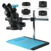 ZTBH Microscope Accessories Kit 48MP 2K USB HDMI Digital Video Camera 3.5X-90X Simul-Focus Parfocal Trinocular Stereo Microscope for Soldering PCB Repair Tool Type F Microscope Slides view 2