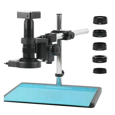 ZTBH Microscope Accessories Kit 48MP 4K Video Touch Panel HDMI USB Type C Microscope Camera 120X C-Mount Lens for Digital Image Acquisition Microscope Slides