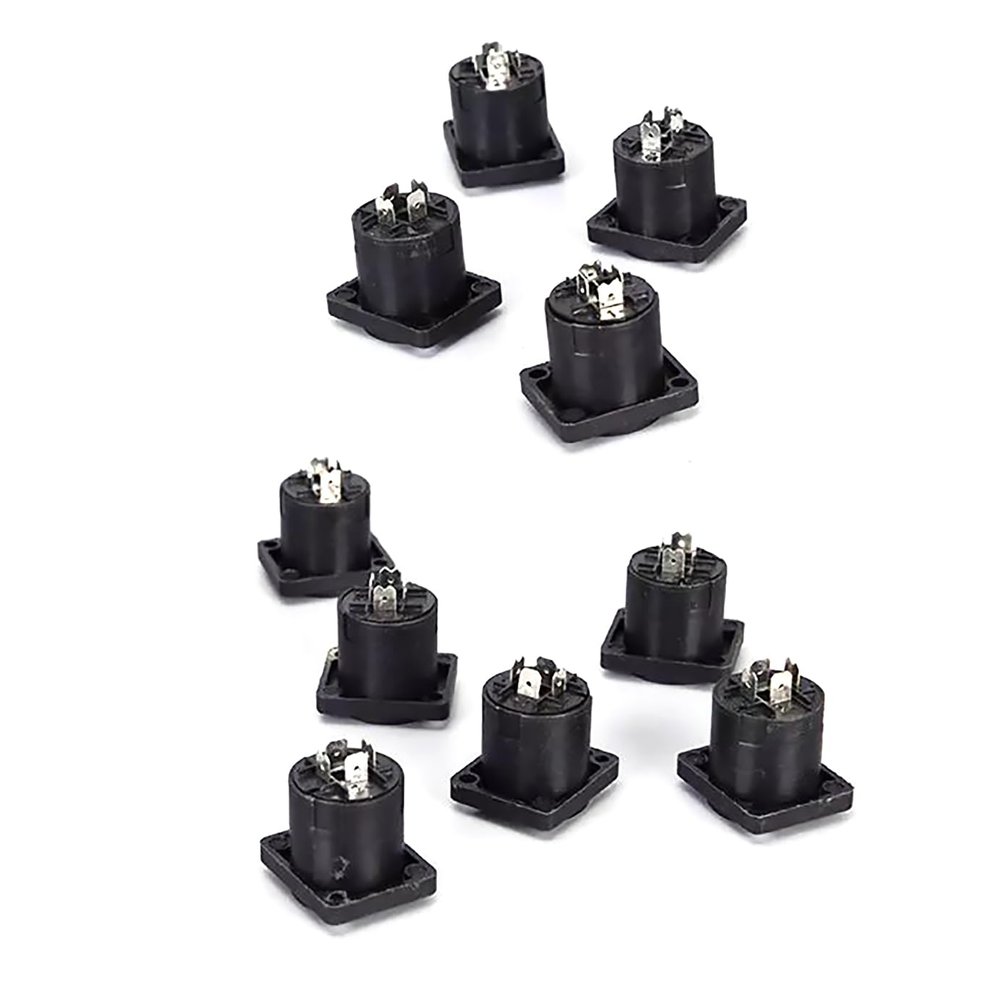 10Pcs Female Jack Speaker Audio Socket Connector, Speaker Audio Socket Connector
