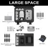 Drone Case for DJI Mini 4K: Waterproof Hard Travel Cases with Custom Foam for DJI Mini 2 /2 SE Fly Combo, Large Carrying Box for Drone, Batteries, Charger, Cable, Propeller & Accessories (Case Only) view 2