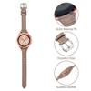 20-22mm slim Leather Strap for Samsung Galaxy Watch Active2 40mm 44mm watch4 5 watch5 pro watch5 classic 42mm 46mm,Cocoa,20mm view 3