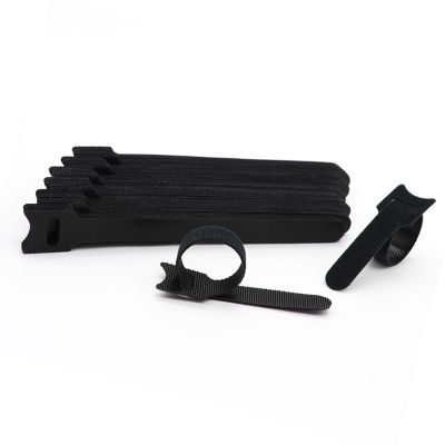 100Pcs Reusable Cable Ties, T-Type Adjustable Hook & Loop Fastener Straps, Cable Management Straps for Electrical Cable & Wire Organizer (150mm6 in)