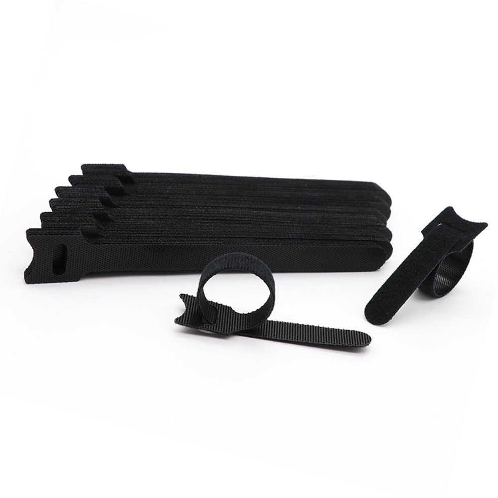 100Pcs Reusable Cable Ties, T-Type Adjustable Hook & Loop Fastener Straps, Cable Management Straps for Electrical Cable & Wire Organizer (150mm6 in)