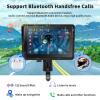 Podofo 2025 Upgrade Motorcycle GPS Wireless Apple Carplay/Android Auto Waterproof Car Stereo, 5" IP67 Waterproof IPS Touchscreen with Dual Bluetooth,Navigation/Siri/Goog-le for Motorbike view 3