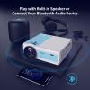 Mini Projector ,5G Wifi Bluetooth Projector,Staratlas 12000L Native 1920*1080 P Video Projector, Outdoor Projector , Home Theater Compatible with HDMI/USB ,for Portable Movie Video (White-Gris) view 4