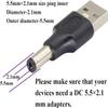 Traovien USB to DC Power Adapter, USB A 2.0 Male to DC 5.5x2.1mm Male Power Adapter for Charging Electronic Devices with or Ports (2Pcs) view 4