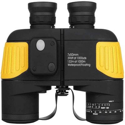 Binoculars 7X50 Binoculars for Adults, Waterproof Binoculars with rangefinder BAK4 Prism FMC Lens for Birdwatching Hunting Boating