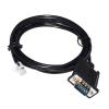PLC Programming Cable DB9 M D-SUB9PIN to RJ11 6P4C Converter Cable for Camera Driver CV-X Series to FX Series PLC Programming KABLE(300mm) view 1