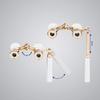 Binoculars Binoculars Telescope 3X25 Compact Folding Gold Plated All Metal Body Design Radiant Temperament Optical Glass Lens for Theater Horse Racing Classical Gold view 2