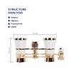 Binoculars Binoculars Telescope 3X25 Compact Folding Gold Plated All Metal Body Design Radiant Temperament Optical Glass Lens for Theater Horse Racing Classical Gold view 3