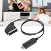 Mtlavishness Multimedia 1293 Multimedia Interface to Scart Cable Support Pal Ntsc to Scart Converter Adapter Cable for Tv VHS VCR DVD Video view 4