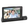1080P Triple Camera Dash Cam, Rotatable 4in Motion Detection Loop Recording with 170 Wide Angle, Anti Shake, for Car Monitoring view 1
