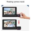 1080P Triple Camera Dash Cam, Rotatable 4in Motion Detection Loop Recording with 170 Wide Angle, Anti Shake, for Car Monitoring view 3