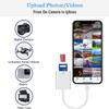 (Apple MFi Certified) Lightning to SD Card Camera Reader,esbeecables SD Card Reader for iPhone,Trail Camera Viewer SD Memory Card Reader Adapter for iPhone 14/13/12/11/XS/XR/X/8/7/iPad,Plug and Play view 2