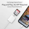 (Apple MFi Certified) Lightning to SD Card Camera Reader,esbeecables SD Card Reader for iPhone,Trail Camera Viewer SD Memory Card Reader Adapter for iPhone 14/13/12/11/XS/XR/X/8/7/iPad,Plug and Play view 3