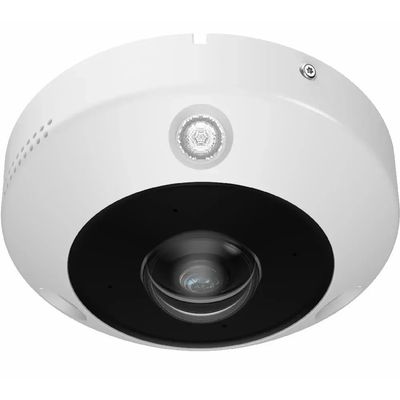 ENS SIPSFCMS/13-EB2 12MP DeepinView IR Network Fisheye Camera, 1/1.8" Progressive Scan CMOS, 1.29 mm Lens, 35043504 Max. Resolution, Up to 15m Light Range, Built-in Mic and Speaker, IP67, IK10