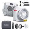 Godox ML100Bi Kit1 Pocket LED Video Light 120W Bi-Color Photography Fill Light 2800K-6500K CRI97+ TLCI98+ APP Control 11 Lighting Effects Godox Mount for Vlog Live Streaming Photography view 1