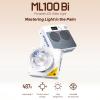 Godox ML100Bi Kit1 Pocket LED Video Light 120W Bi-Color Photography Fill Light 2800K-6500K CRI97+ TLCI98+ APP Control 11 Lighting Effects Godox Mount for Vlog Live Streaming Photography view 2
