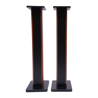 Bookshelf Speaker Stands, 36 Inch Floor Speaker Stand Built-in Cable Management, Surround Sound Speaker Stands 1 Pair - Steel Construction, Black