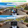 CAMECHO Motorcycle CarPlay Screen, 5" Waterproof Portable Wireless CarPlay Android Auto for Motorbike, Touch Screen Car Stereo Support Dual Bluetooth, Mirror Link, EQ, Siri Voice Control view 2
