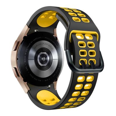 KANGDD 20mm No Gaps Official Smart Watch Band For Samsung Galaxy Watch 4 Classic 46 42mm/Watch4 44 40mm Silicone Bracelet Straps