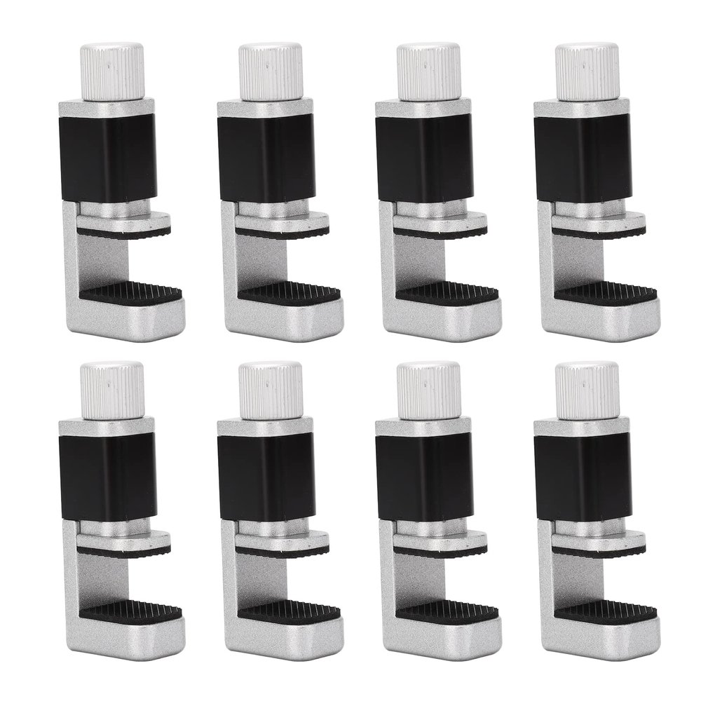 Adjustable Aluminum Alloy Ph LCD Repair Clamps, 8 - Piece Set, Efficient Operating and Durability for Mobile Screen Maintenance