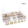 60Pcs Fuel Silicone Vacuum Hose Spring Band Type Action Pipe Clamp Low Pressure Air Clip Clamp SIZE 6/9/10/12/14/15MM view 3