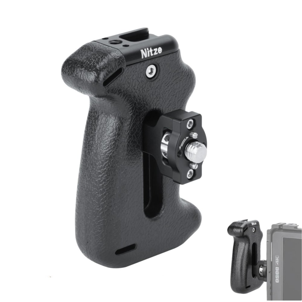 Camera Side Handle Nitze Side Handle, with 3/8" Screw and Detachable Locating Pins - PA22-H5