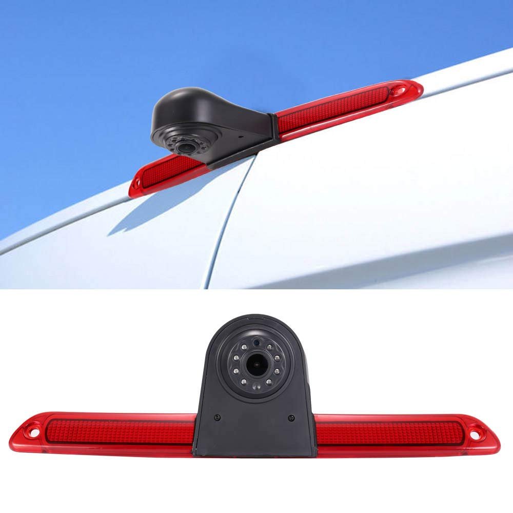 1280 * 720 Pixels Car Third Roof Brake Lamp Rear View Backup Camera Replacement for VW Crafter Caravelle 2007-2015 Mercedes Benz Sprinter W906 Waterproof Night Vision Parking Reverse Camera