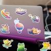 100 Pcs Cute Cat Stickers for Kids Teens, Kawaii Stickers for Girls Boys, Cat Party Favors & Decorations, Waterproof Starry Sky Cats Sticker Pack for Water Bottle Laptop Scrapbook view 3