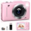 Digital Camera, FHD 1080P Kids Camera Digital with 16x Zoom Anti Shake, 32GB Card, 4K 48MP Portable Compact Point and Shoot Cameras, Vintage Small Camera for Teens Beginner Kids Present view 1