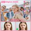 Digital Camera, FHD 1080P Kids Camera Digital with 16x Zoom Anti Shake, 32GB Card, 4K 48MP Portable Compact Point and Shoot Cameras, Vintage Small Camera for Teens Beginner Kids Present view 4