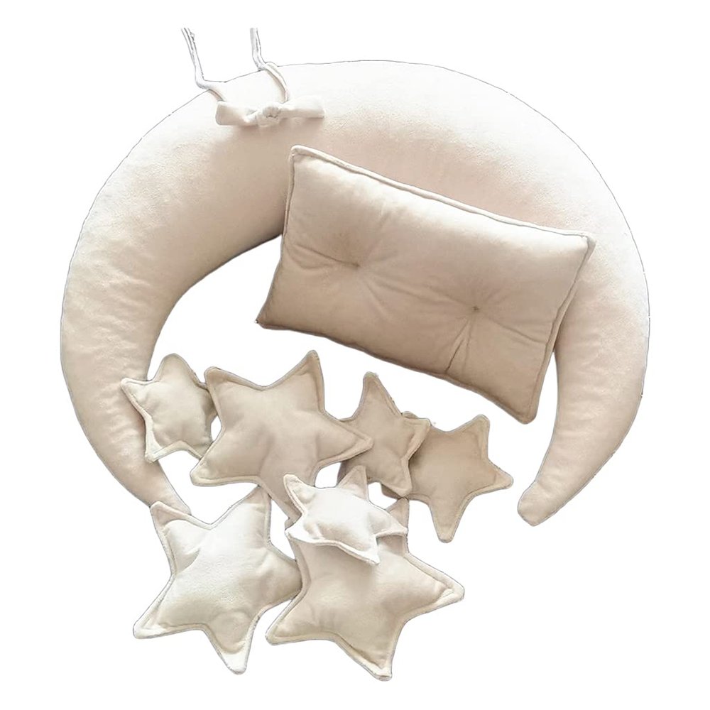 10 Pcs/Set Newborn Photography Props Baby Posing Pillow+Stars+Square Pillow for Infants Photo