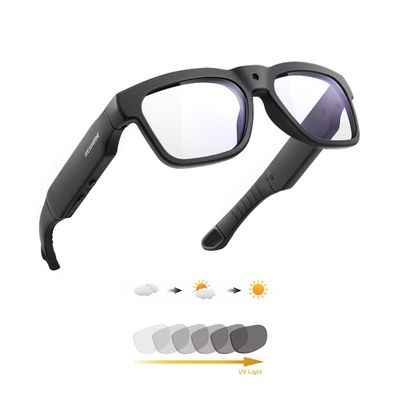 OhO 256G Smart Glasses with Full HD Camera & Open Ear Bluetooth Speaker Headphone,Indoor & Outdoor Sports,Transitional Lens,for Men Women