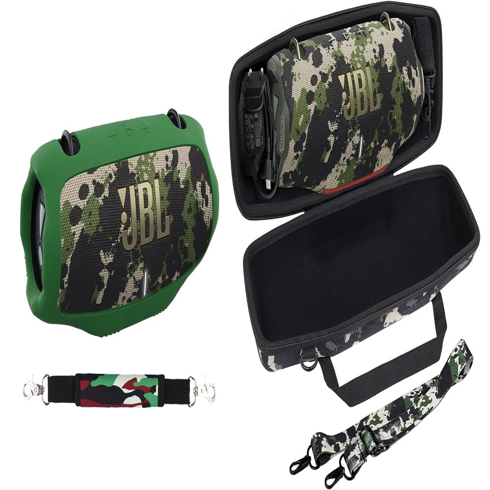 co2CREA Silicone +Hard Case for JBL Xtreme 4 Speaker