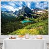 15x8ft Mountain Backdrop Nature Scenery Pine Trees Forest Blue Lake Sky Photography Background Camping Picnic Themed Party Decorations Kids Adults Outdoor Portraits Photo Studio Props view 4