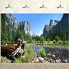 12x8ft Mountain Backdrop Nature Mountain River Landscape Pine Trees Forest Photography Background Camping Adventure Themed Party Decorations Kids Adults Outdoor Portrait Photo Studio Props view 1