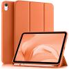 Akkerds Compatible with iPad (A16) 11th Generation Case 11 Inch 2025, for iPad 10th Generation Case 10.9 Inch 2022 with Pencil Holder, Slim Trifold Stand Protective Cover with Soft TPU Back, Coral view 1